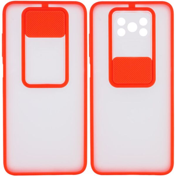 

Чехол Camshield mate TPU со шторкой для камеры для Xiaomi Poco X3 NFC / Poco X3 Pro Красный