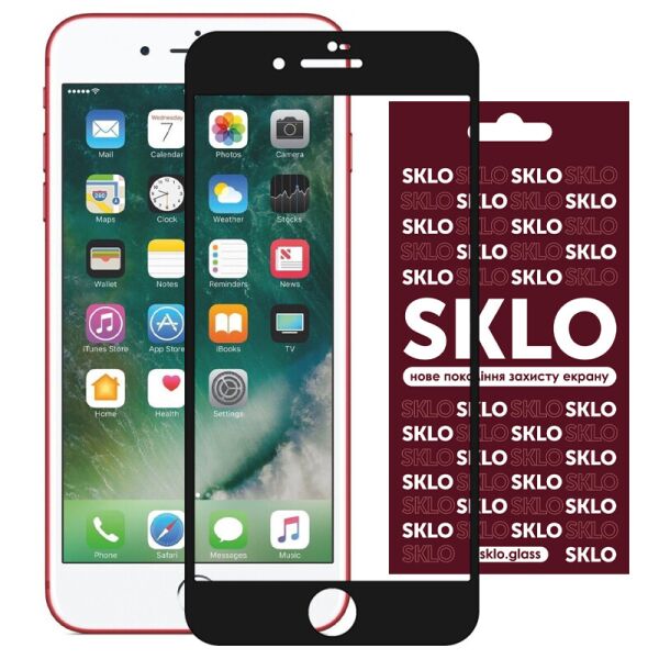

Защитное стекло SKLO 3D (full glue) для Apple iPhone 7 / 8 / SE (2020) (4.7";) Черный