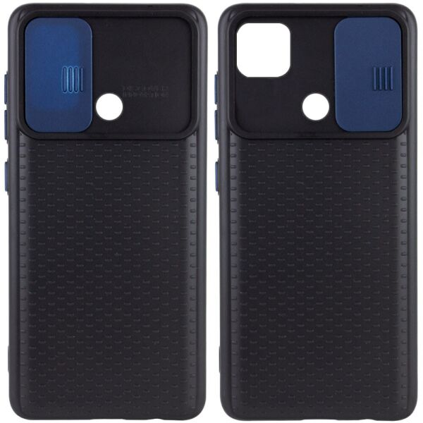 

Чехол Camshield Black TPU со шторкой защищающей камеру для Xiaomi Redmi 9C Черный / Синий