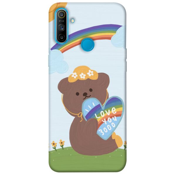 

Чехол itsPrint Мишка с сердцем для Realme C3