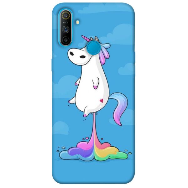 

Чехол itsPrint Единорог с радугой 2 для Realme C3