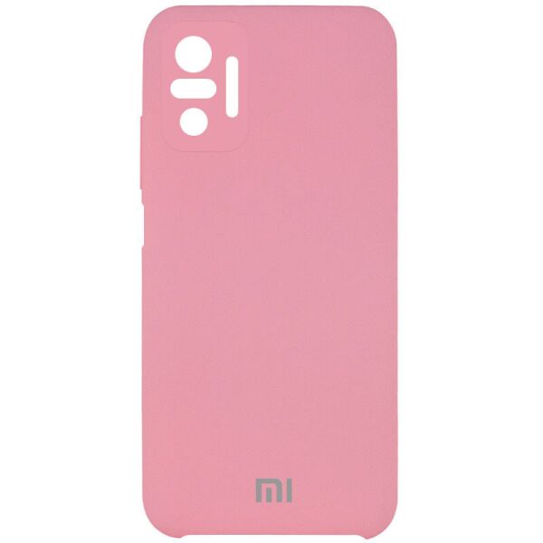 

Чехол Silicone Cover Full Camera (AAA) для Xiaomi Redmi Note 10 Pro Розовый / Light pink