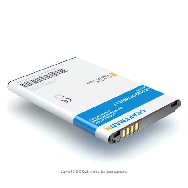 

Аккумулятор Craftmann BL-44JH для LG P705 OPTIMUS L7 1550mAh