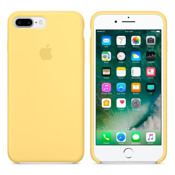 

Чехол Silicone case (AAA) для Apple iPhone 7 plus / 8 plus (5.5") Желтый / Pollen