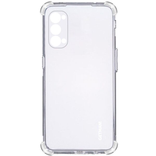 

TPU чехол GETMAN Ease logo усиленные углы для Oppo Reno 4 Pro Бесцветный (прозрачный)