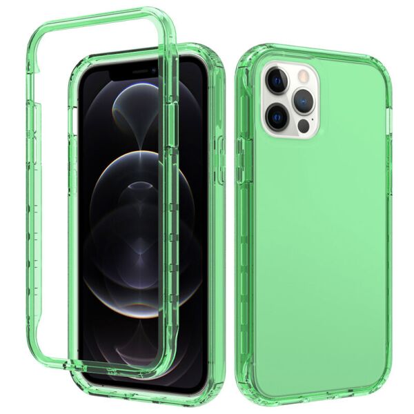 

Чехол TPU+PC Full Body с защитой 360 для Apple iPhone 12 Pro Max (6.7") Зеленый