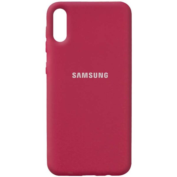 

Чехол Silicone Cover Full Protective (AA) для Samsung Galaxy A02 Красный / Rose Red