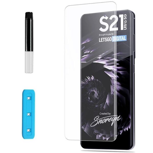 

Защитное 3D стекло Nano Optics с УФ лампой для Samsung Galaxy S21 Ultra Прозрачный