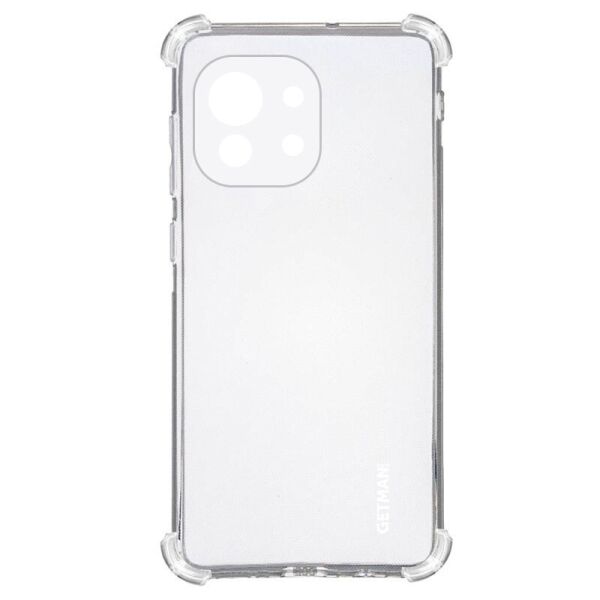 

TPU чехол GETMAN Ease logo усиленные углы для Xiaomi Mi 11 Бесцветный (прозрачный)