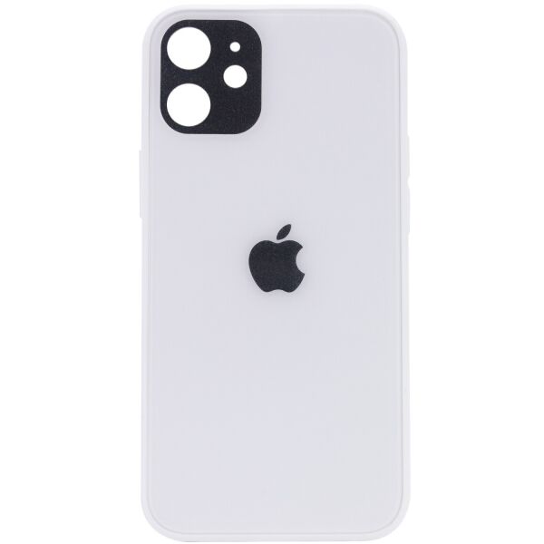 

TPU+Glass чехол GLOSSY Logo Full camera для Apple iPhone 12 mini (5.4") Белый