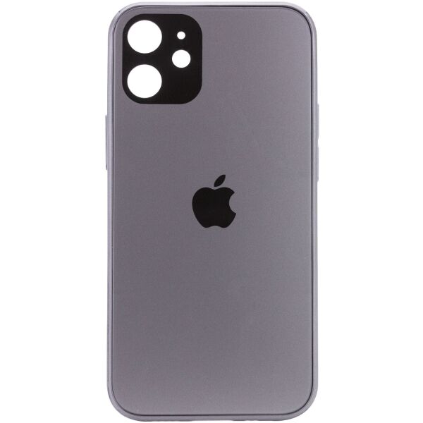 

TPU+Glass чехол GLOSSY Logo Full camera для Apple iPhone 12 mini (5.4") Серый