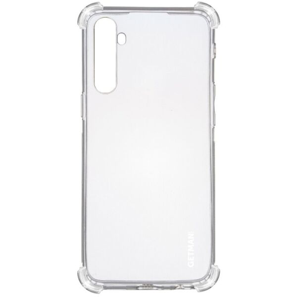 

TPU чехол GETMAN Ease logo усиленные углы для Realme 6 Pro Бесцветный (прозрачный)