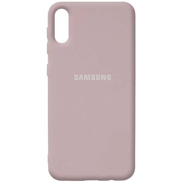 

Чехол Silicone Cover Full Protective (AA) для Samsung Galaxy A02 Серый / Lavender