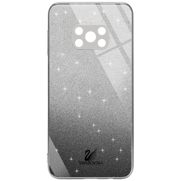 

TPU+Glass чехол Swarovski Full Camera для Xiaomi Poco X3 NFC / Poco X3 Pro Черный