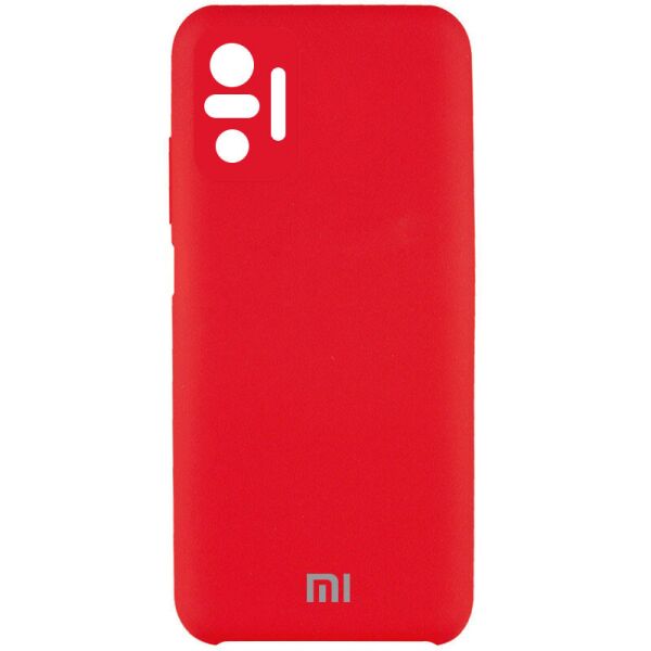 

Чехол Silicone Cover Full Camera (AAA) для Xiaomi Redmi Note 10 Pro Красный / Red