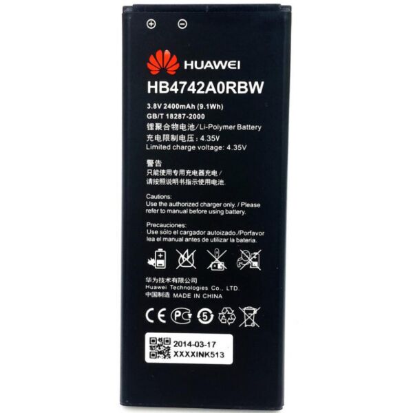 

Аккумулятор Huawei Honor 3C, G730, H30-U10 (HB4742A0RBC, HB4742A0RBW) [Original]