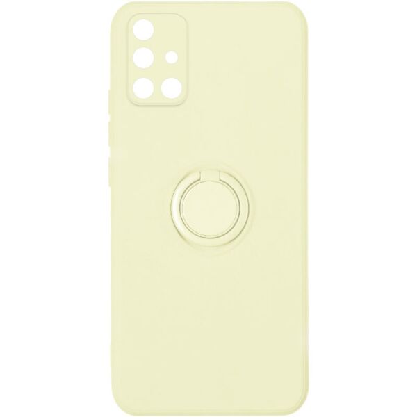 

Чехол TPU Candy Ring Full Camera для Samsung Galaxy A71 Бежевый / Antigue White