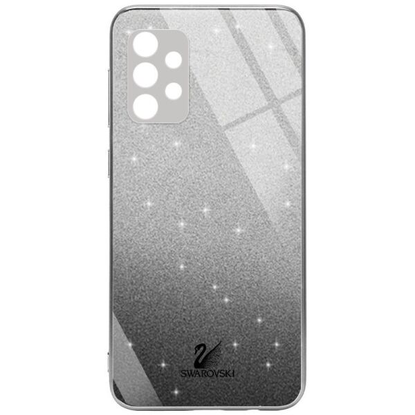 

TPU+Glass чехол Swarovski Full Camera для Samsung Galaxy A72 4G / A72 5G Черный