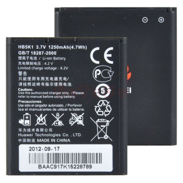 

Аккумулятор для Huawei HB5K1/HB5K1H - C8850/ T8620/ Y200T [КНР]
