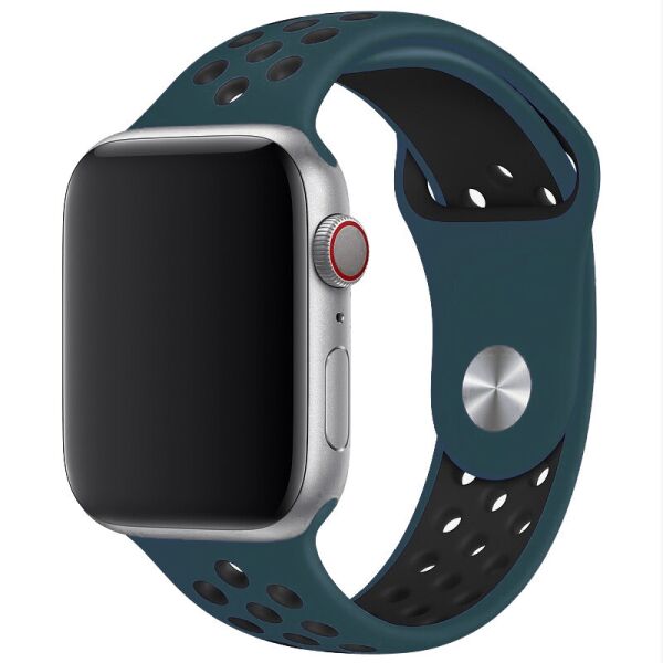 

Силиконовый ремешок Sport Nike+ для Apple watch 38mm / 40mm Pine Green / Black