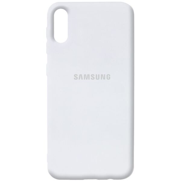 

Чехол Silicone Cover Full Protective (AA) для Samsung Galaxy A02 Белый / White