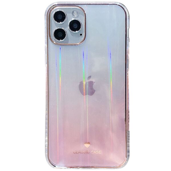 

TPU+Glass чехол Aurora Classic для Apple iPhone 11 Pro Max (6.5") Розовый