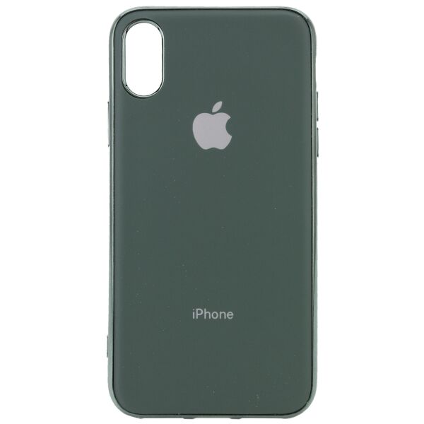 

TPU чехол Matte LOGO для Apple iPhone XS Max (6.5") Зеленый / Dark Green