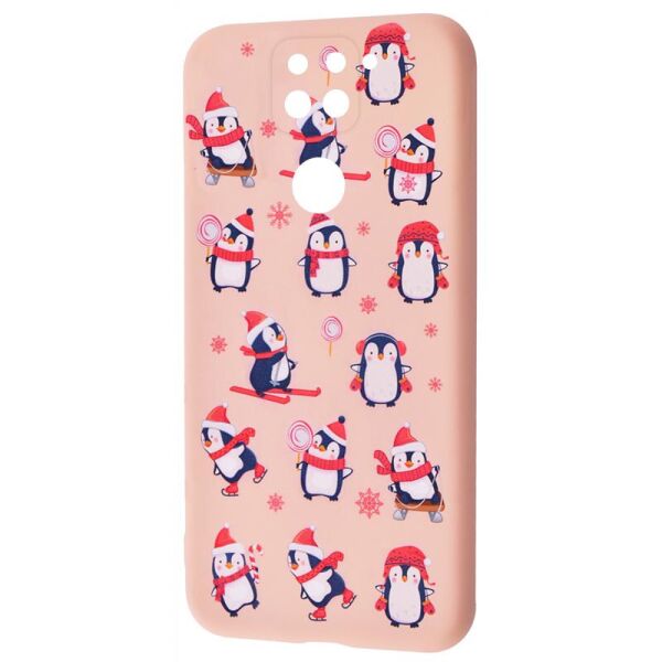 

TPU чехол WAVE Fancy для Xiaomi Redmi Note 9 / Redmi 10X Penguins / Pink sand