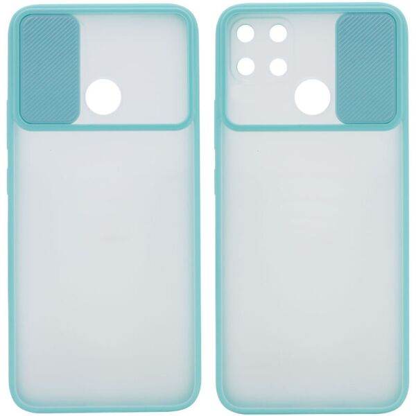 

Чехол Camshield mate TPU со шторкой для камеры для Oppo A15s / A15 Бирюзовый