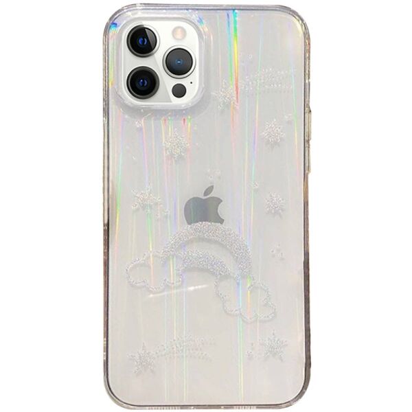 

TPU+Glass чехол Aurora Space для Apple iPhone 12 Pro / 12 (6.1") Радуга
