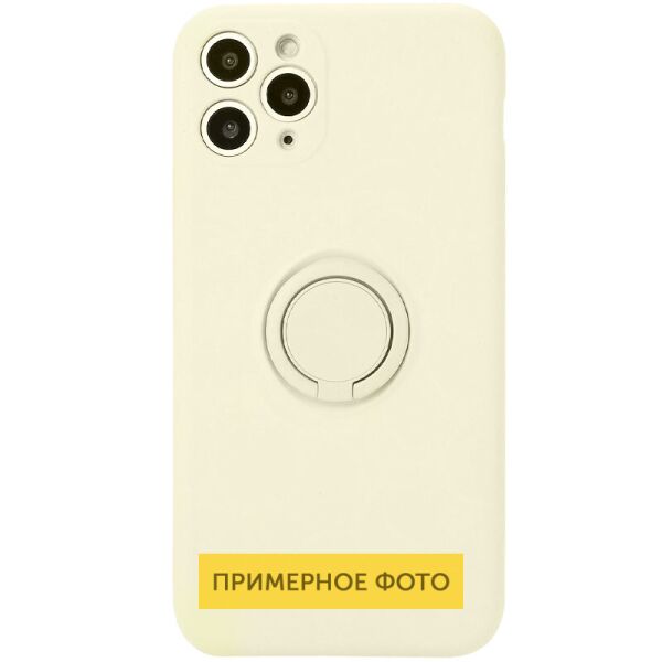 

Чехол TPU Candy Ring Full Camera для Oppo A15s / A15 Бежевый / Antigue White