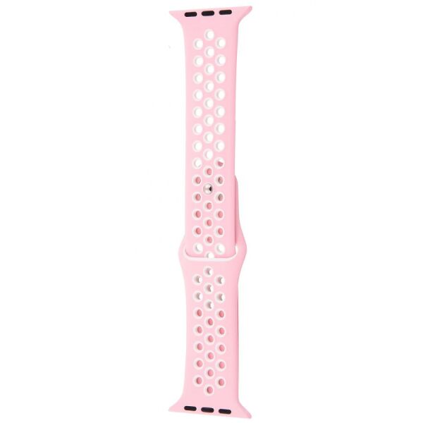 

Силиконовый ремешок Sport Nike+ для Apple watch 42mm / 44mm Pink Sand/White