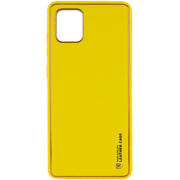 

Кожаный чехол Xshield для Samsung Galaxy Note 10 Lite (A81) Желтый / Yellow