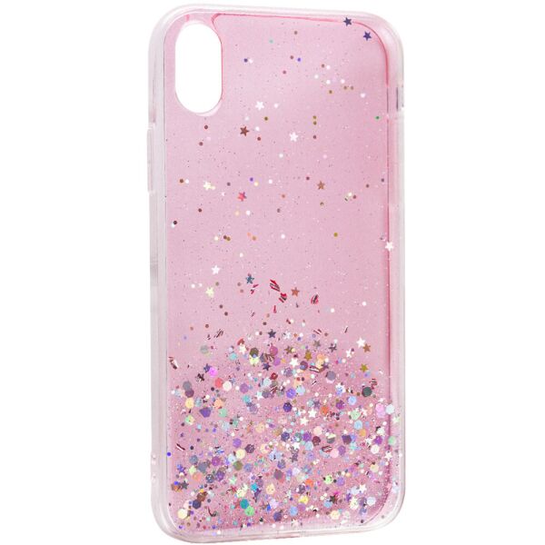 

TPU чехол Star Glitter для Apple iPhone XR (6.1") Прозрачный / Розовый