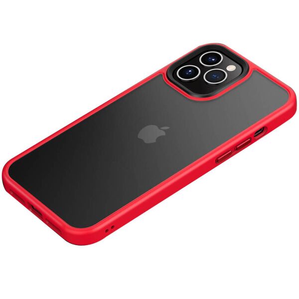 

TPU+PC чехол Metal Buttons для Apple iPhone 12 Pro Max (6.7") Красный