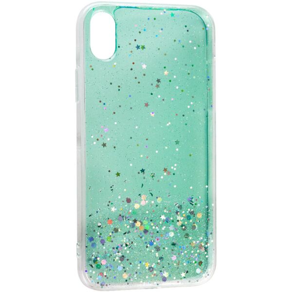 

TPU чехол Star Glitter для Apple iPhone XR (6.1") Прозрачный / Мятный