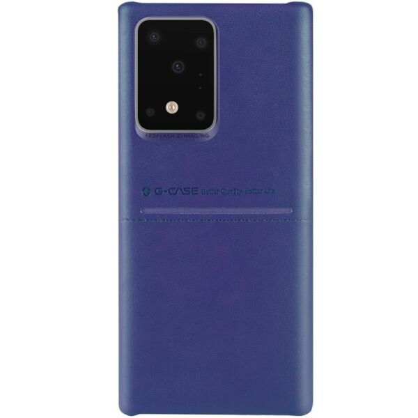 

Кожаная накладка G-Case Cardcool Series для Samsung Galaxy S20 Ultra Синий