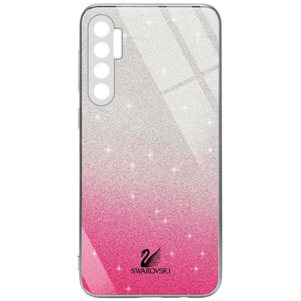 

TPU+Glass чехол Swarovski Full Camera для Xiaomi Mi Note 10 Lite Малиновый