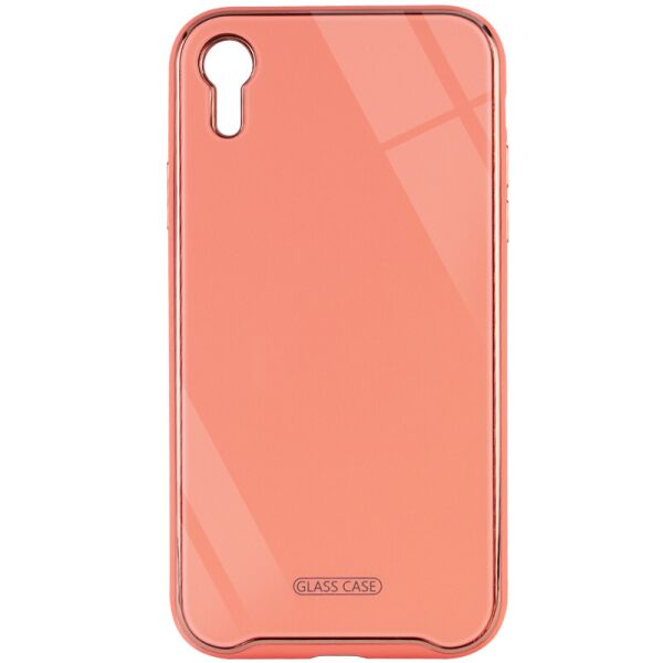 

TPU+Glass чехол Venezia для Apple iPhone XR (6.1";) Розовый / Flamingo