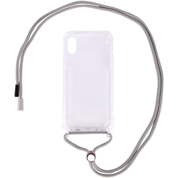 

Чехол TPU Crossbody Transparent для Apple iPhone XS Max (6.5") Серый