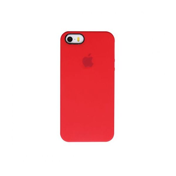 

Противоударный Защитный Силиконовый Чехол - Накладка Epik Silicone Case (AA) для Apple iPhone 5/5S/SE с Микрофиброй / Термополиуретановый / + Высокие Бортики / Матовый / Красный / Red