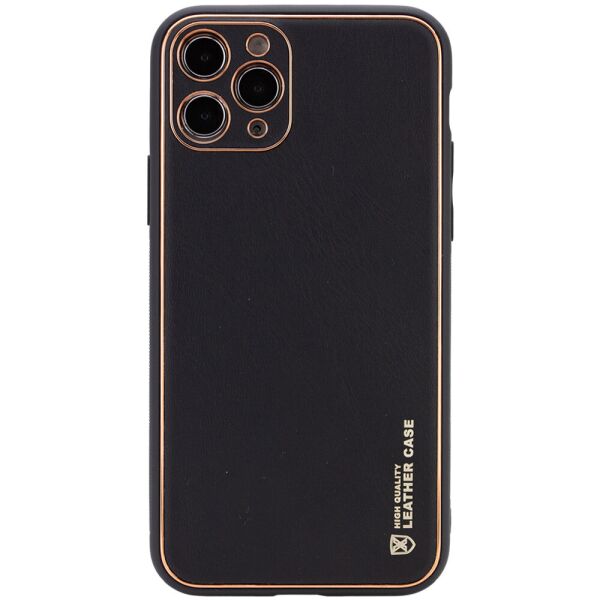

Кожаный чехол Xshield для Apple iPhone 12 Pro (6.1") Черный / Black