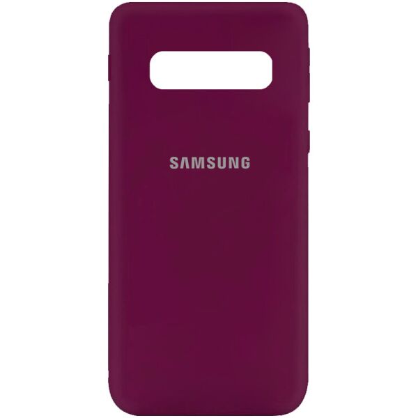 

Противоударный Защитный Силиконовый Чехол - Накладка Epik Silicone Cover My Color Full Protective (A) для Samsung Galaxy S10 Термополиуретановый / с Микрофиброй / Матовый / Бордовый / Marsala