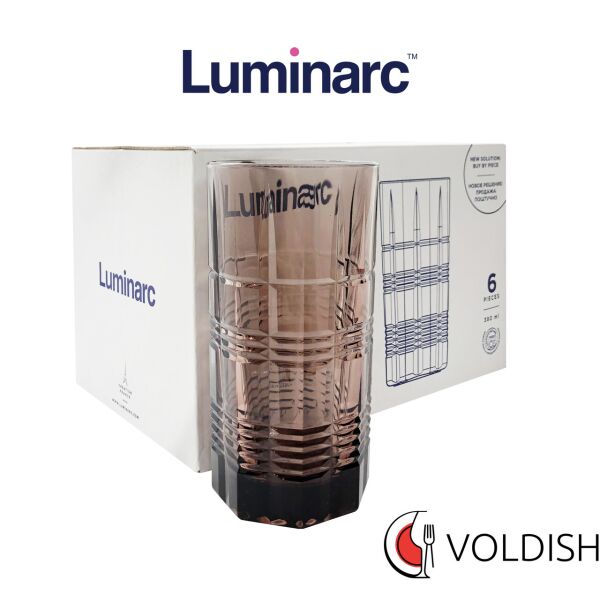 

Набор цветных стаканов высоких Luminarc Далас 380 мл 6 шт (P9277)