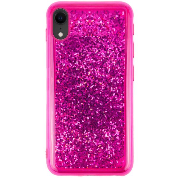

TPU+PC чехол Sparkle (glitter) для Apple iPhone XR (6.1") Малиновый