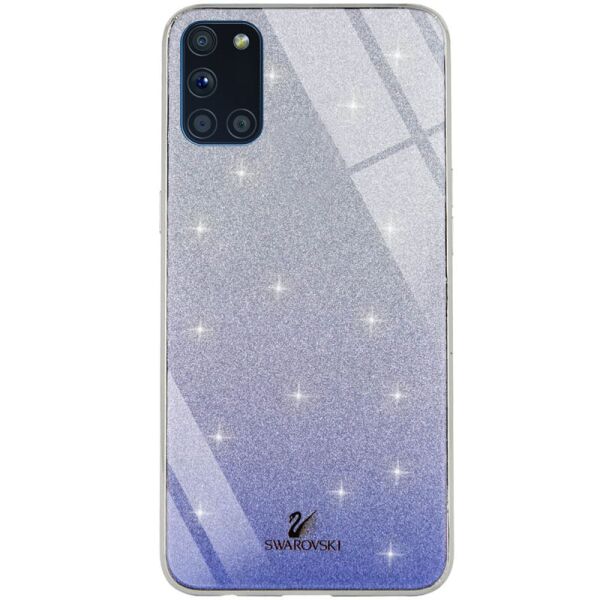 

Противоударный Защитный Термополиуретановый Чехол - Накладка Epik Swarovski для Samsung Galaxy A31 со Стеклянной Поверхностью / Ультратонкий / Синий
