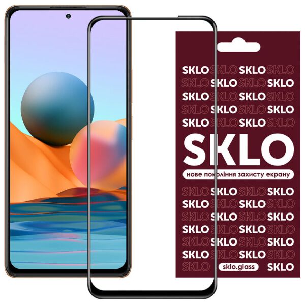 

Защитное стекло SKLO 3D (full glue) для Xiaomi Redmi Note 10 Pro Черный
