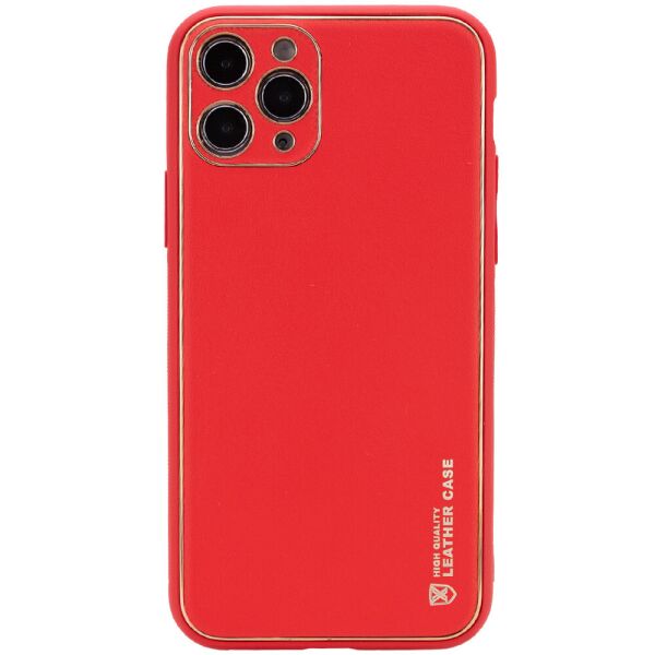 

Кожаный чехол Xshield для Apple iPhone 12 Pro (6.1") Красный / Red
