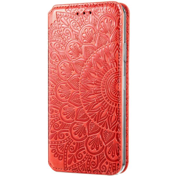 

Кожаный чехол книжка GETMAN Mandala (PU) для ZTE Blade 20 Smart Красный