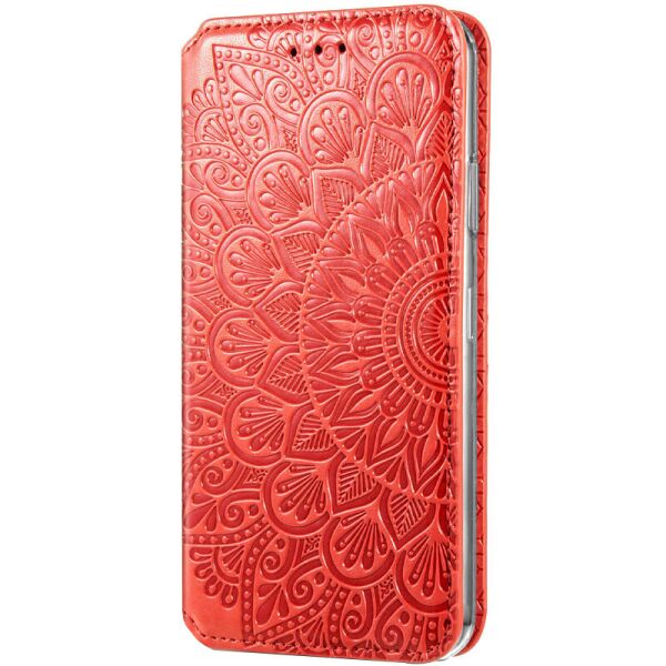 

Кожаный чехол книжка GETMAN Mandala (PU) для Samsung Galaxy M51 Красный